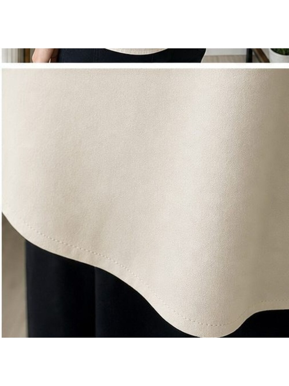 Cream Ruffle Blouse - Picture 6 of 6